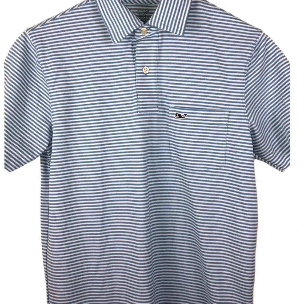 VINEYARD VINES EUC MENS BLUE TOP SHIRT POLO SHIRTS TOPS SUMMER CASUAL GOLF SZ XS